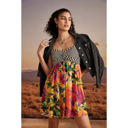 Verb Yellow Marca Mini Dress