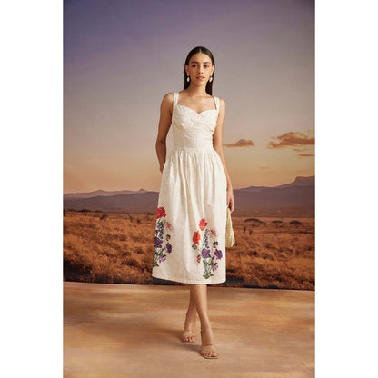 Verb White Emery Midi Dress