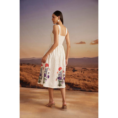 Verb White Emery Midi Dress