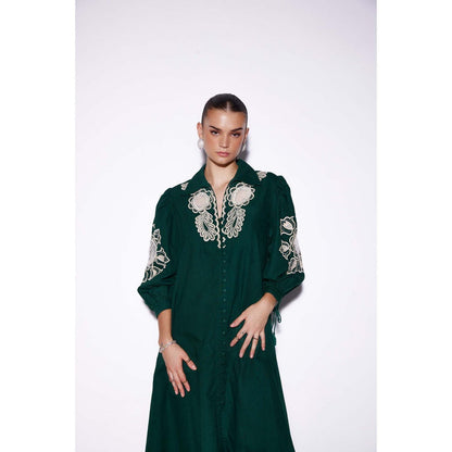 Verb Green Aerin Midi Dress