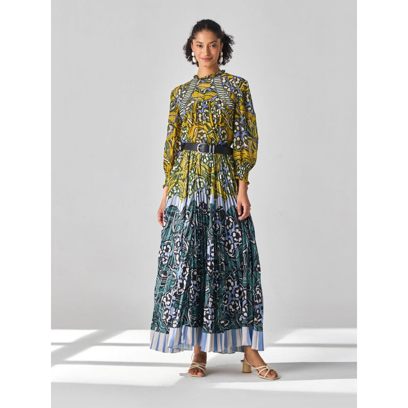 Verb Multi-Color Printed Sharvi Maxi Skirt