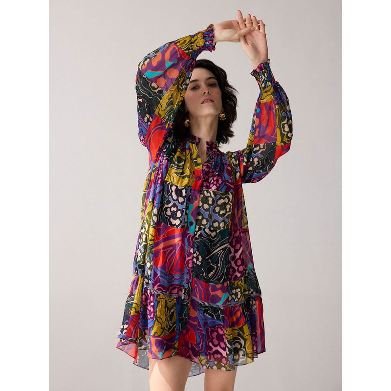 Verb Multi-Color Printed Violeta Mini Dress