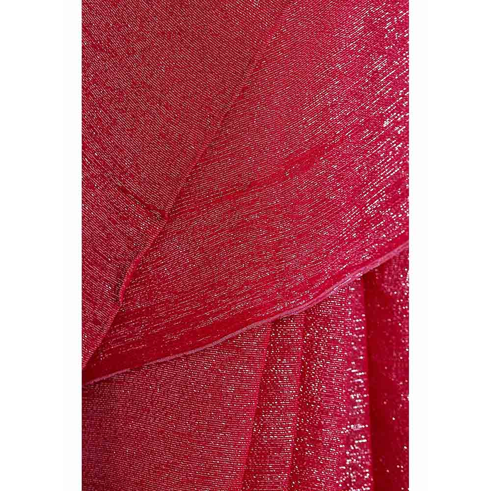 Via East Pink Georgette Kaumudi Saree