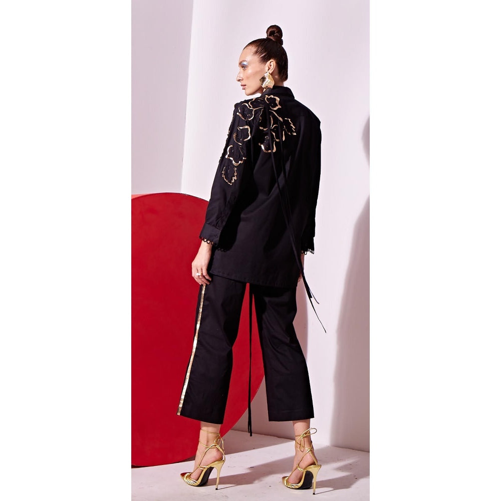 Vidhi Wadhwani Black Ala Co-Ord (Set of 2)