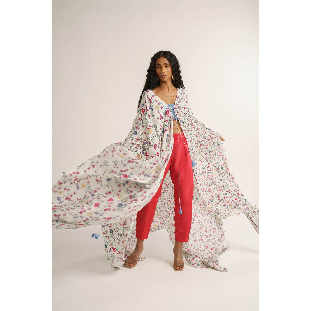 Vishala Shree White Calandiva Cape