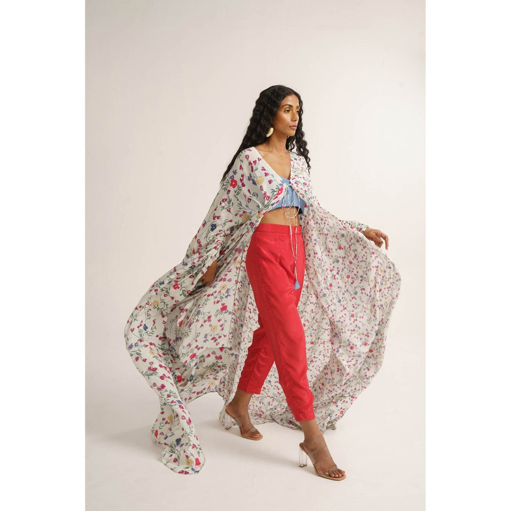 Vishala Shree White Calandiva Cape