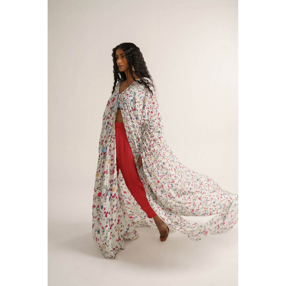 Vishala Shree White Calandiva Cape