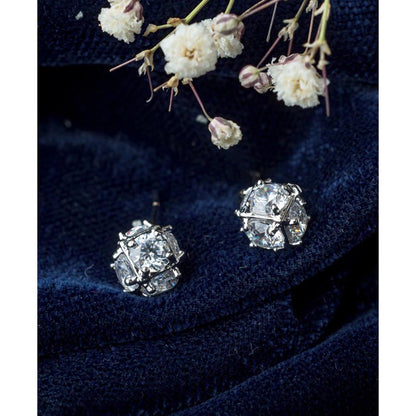 VIVINIA By Vidhi Mehra Silver Plated Womens Stud Earrings