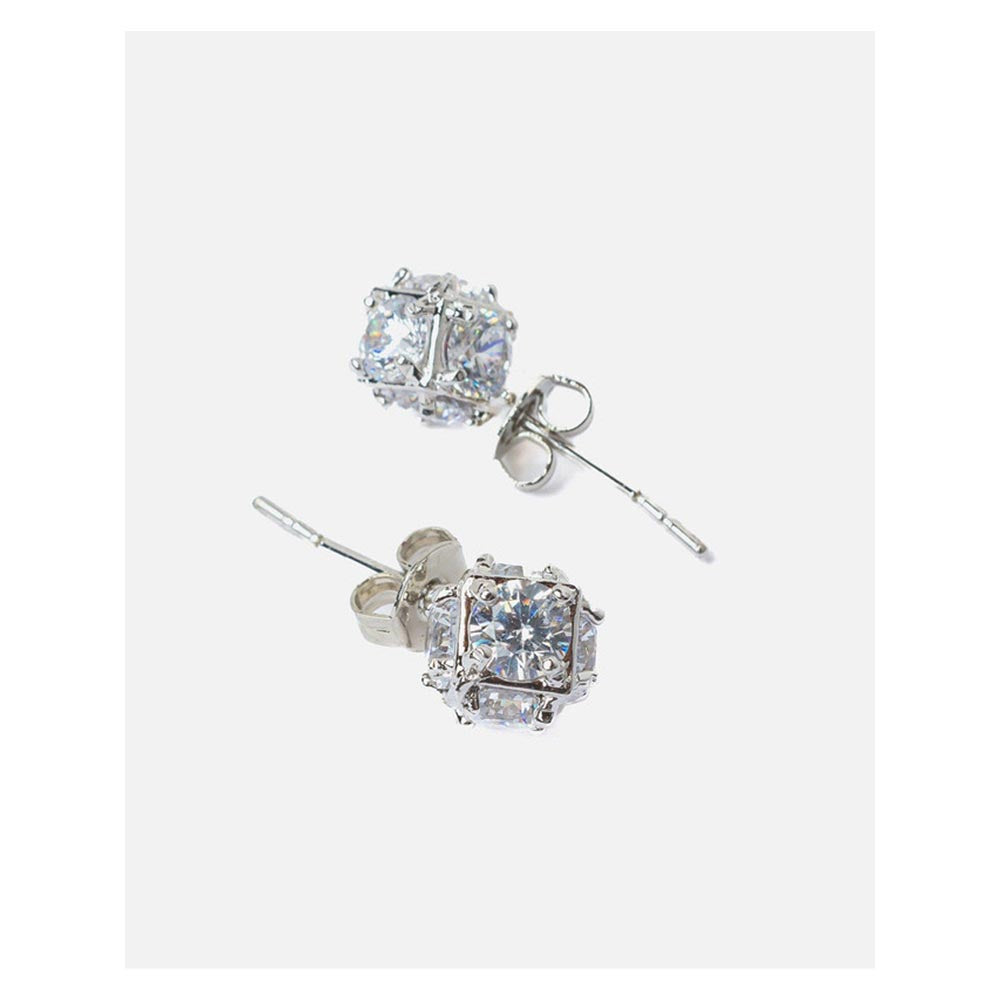 VIVINIA By Vidhi Mehra Silver Plated Womens Stud Earrings