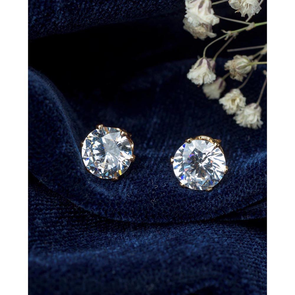 VIVINIA By Vidhi Mehra Gold Plated Womens Stud Earrings