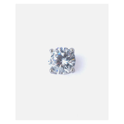 VIVINIA By Vidhi Mehra Silver Plated Womens Diamond Stud Earrings