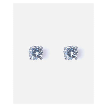 VIVINIA By Vidhi Mehra Silver Plated Womens Diamond Stud Earrings