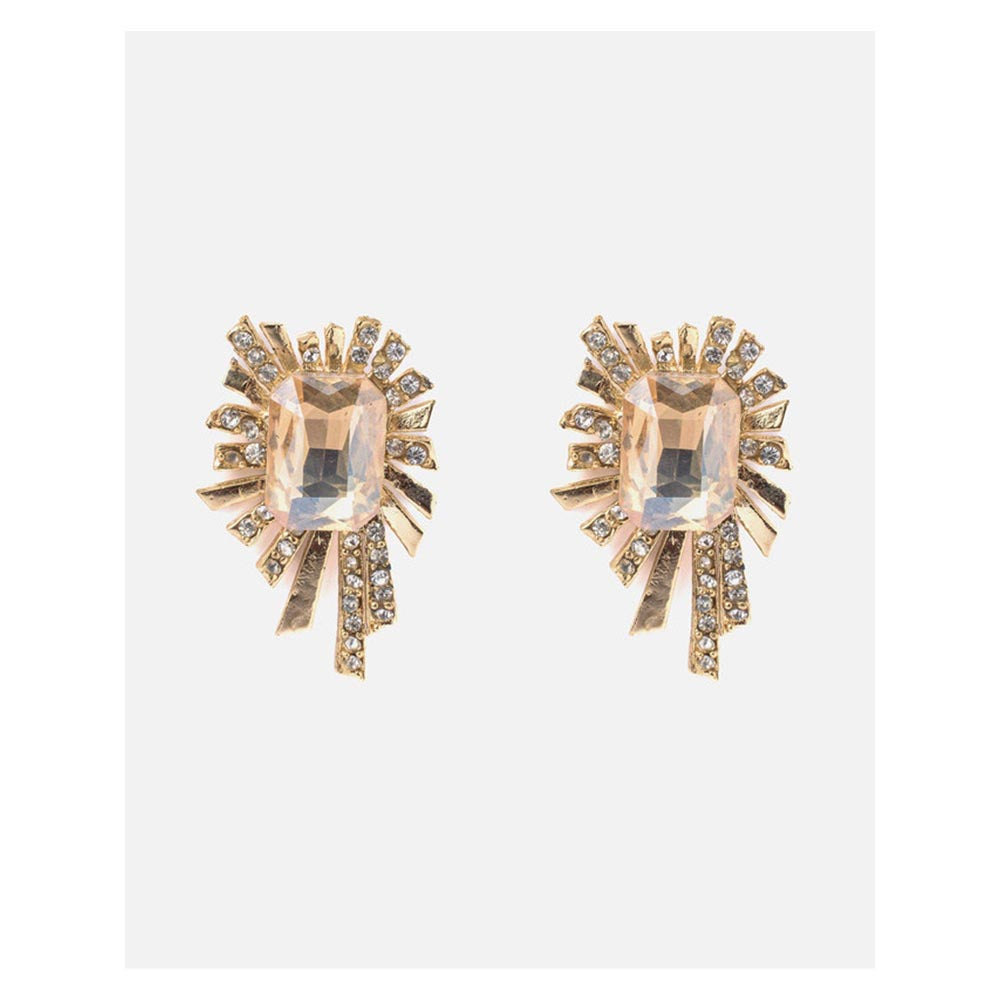 VIVINIA By Vidhi Mehra Florence Gold Plated Womens Stud Earrings