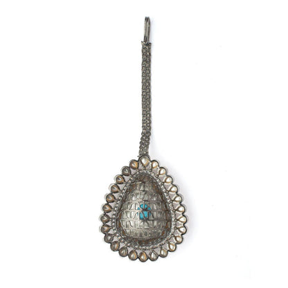 VIVINIA By Vidhi Mehra Gold Plated Womens Synthetic Stone Maangtikka