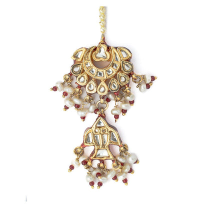 VIVINIA By Vidhi Mehra Gold Plated Womens Kundan Polki Maangtikka