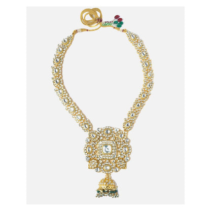 VIVINIA By Vidhi Mehra Gold Plated White Womens Kundan Long Necklace