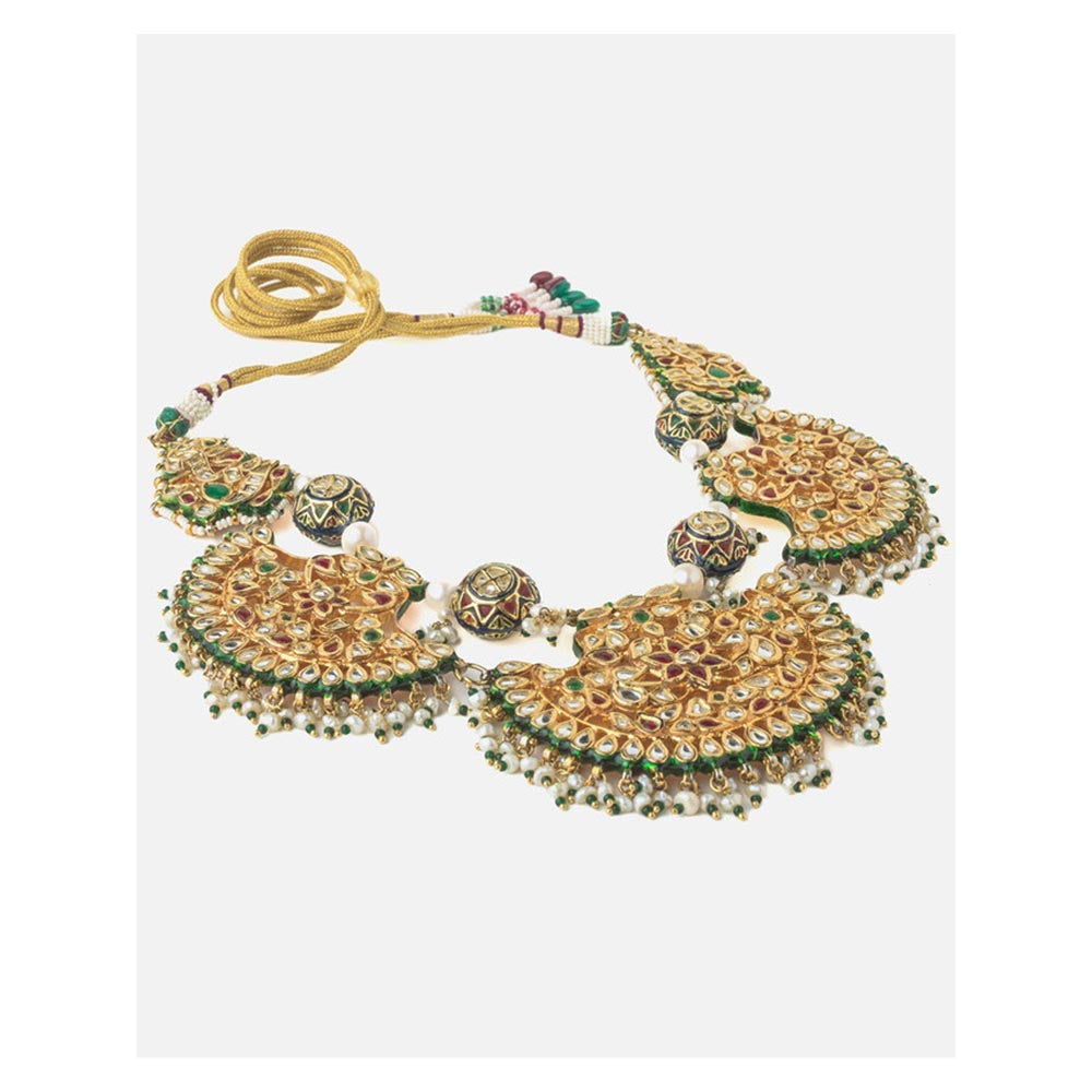 VIVINIA By Vidhi Mehra Gold Plated Multicolored Womens Short Necklace