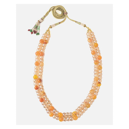 VIVINIA By Vidhi Mehra Orange Womens Short Necklace