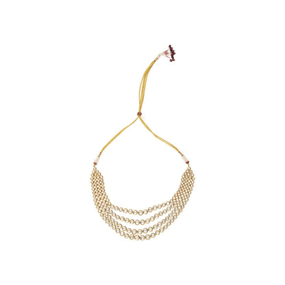 VIVINIA By Vidhi Mehra Aatman Gold Plated Womens Kundan Polki Necklace Set With Earrings