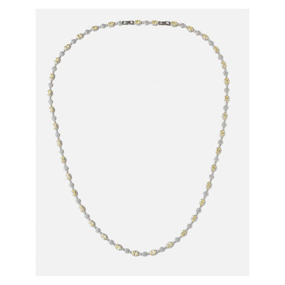 VIVINIA By Vidhi Mehra Silver Plated Yellow Womens Short Necklace