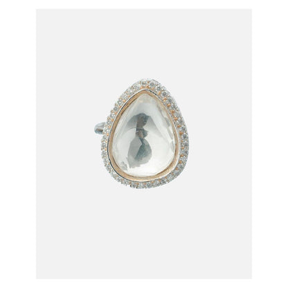 VIVINIA By Vidhi Mehra Zia 2.0 Gold Plated Womens Zircon Ring