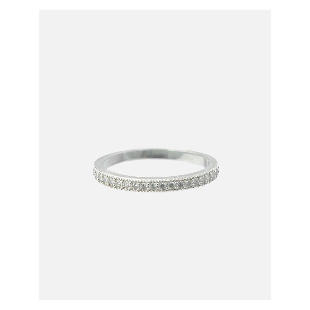 VIVINIA By Vidhi Mehra Zia 2.0 Silver Plated Womens Zircon Ring