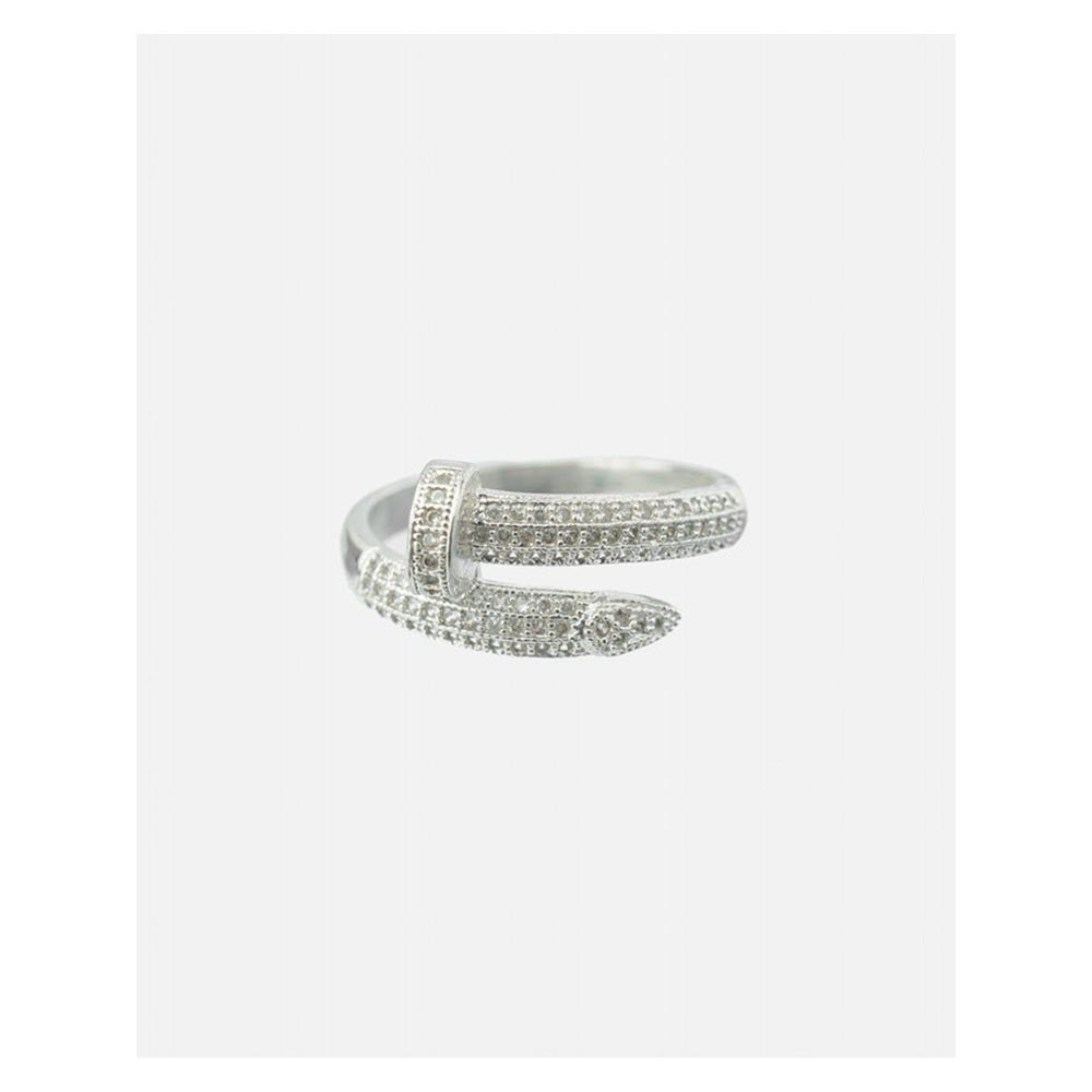 VIVINIA By Vidhi Mehra Zia 2.0 Silver Plated Womens Zircon Ring