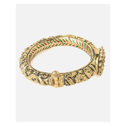 VIVINIA By Vidhi Mehra Gold Plated Temple Womens Kada