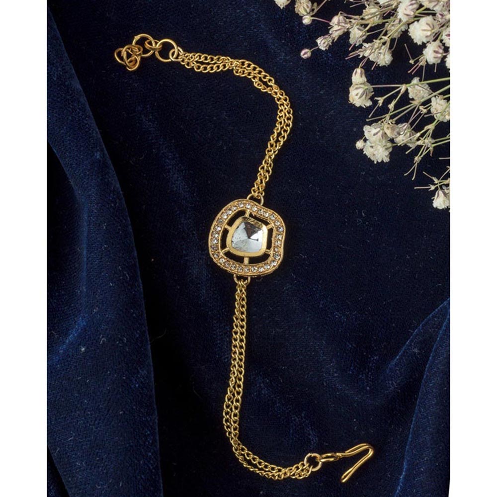 VIVINIA By Vidhi Mehra Gold Plated Womens Zircon Bracelet