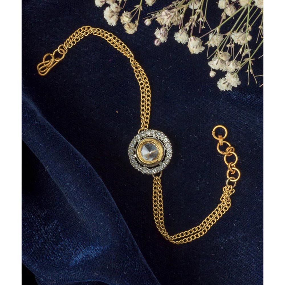VIVINIA By Vidhi Mehra Gold Plated Womens Zircon Bracelet