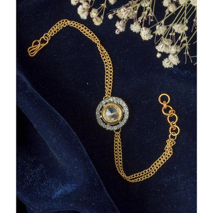 VIVINIA By Vidhi Mehra Gold Plated Womens Zircon Bracelet