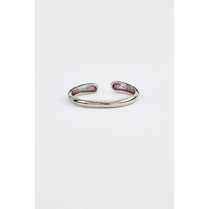 VIVINIA By Vidhi Mehra Zia Silver Plated Pink Womens Zircon Kadas