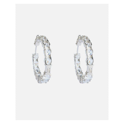 VIVINIA By Vidhi Mehra Silver Plated Womens Hoop Earrings
