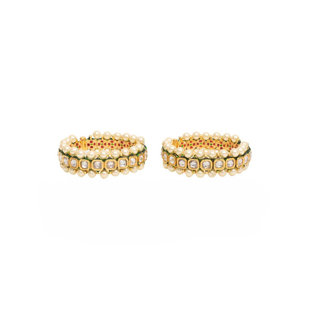 VIVINIA By Vidhi Mehra Gold Plated Synthetic Stone Womens Bangles