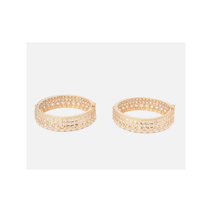 VIVINIA By Vidhi Mehra Isvaraah 2.0 Gold Plated Kundan/Polki Bangles