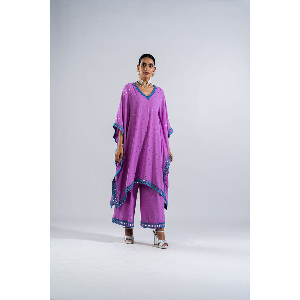 Vvani by Vani Vats Lavender Kaftan & Palazzo (Set of 2)
