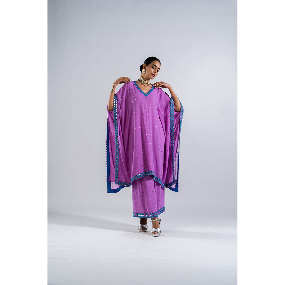 Vvani by Vani Vats Lavender Kaftan & Palazzo (Set of 2)