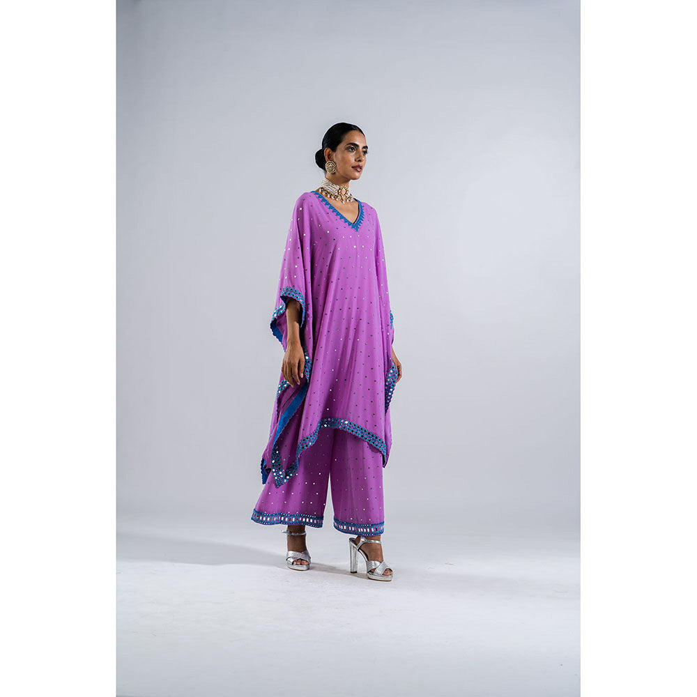 Vvani by Vani Vats Lavender Kaftan & Palazzo (Set of 2)