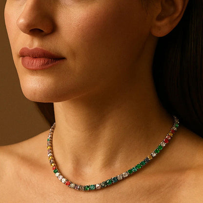 WRAPGAME INDIA Multicoloured Tennis Choker