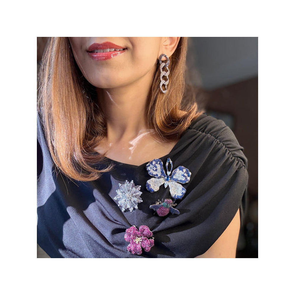 WRAPGAME INDIA Quad Cuban Link Earrings