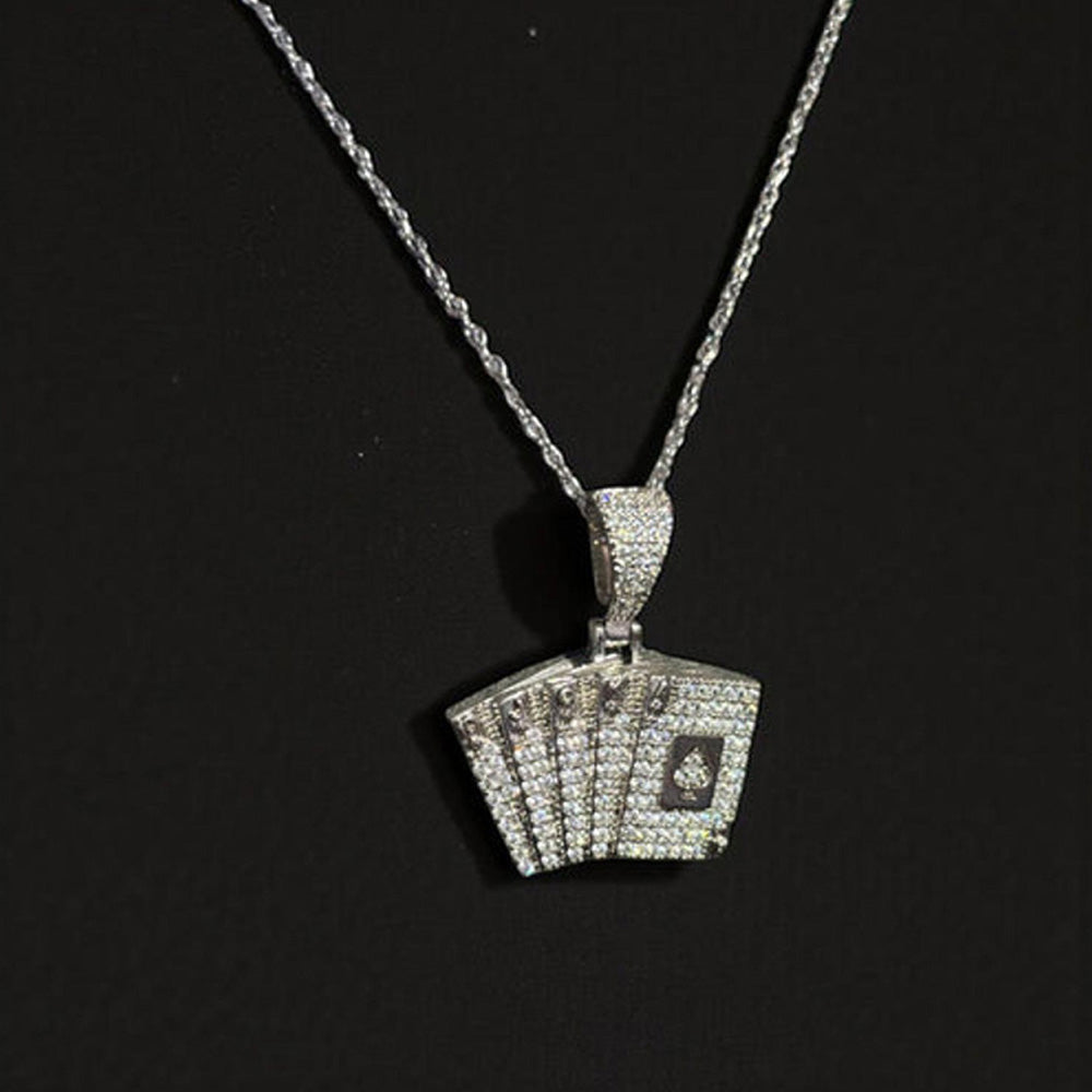 WRAPGAME INDIA Iced Cards Pendant Chain