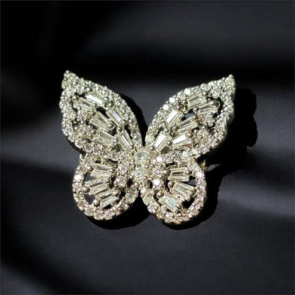 WRAPGAME INDIA Baguette Butterfly Brooch