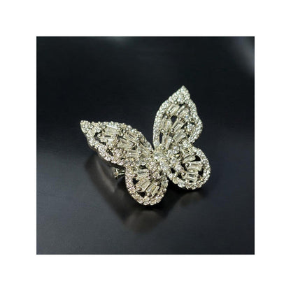 WRAPGAME INDIA Baguette Butterfly Brooch