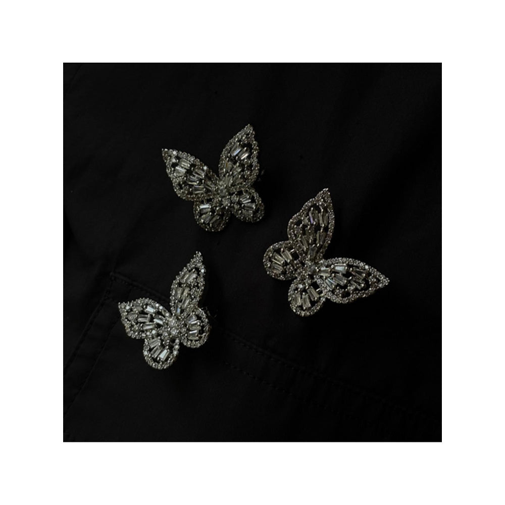 WRAPGAME INDIA Baguette Butterfly Brooch
