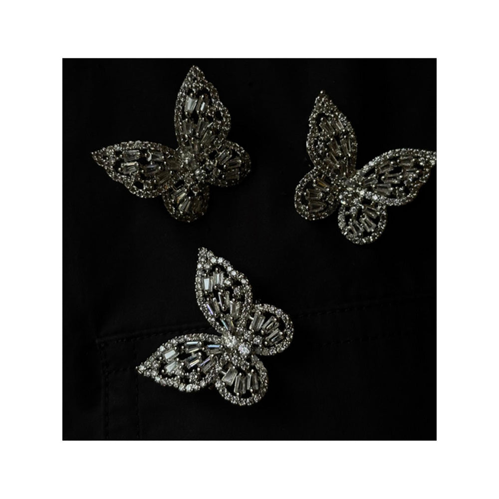 WRAPGAME INDIA Baguette Butterfly Brooch
