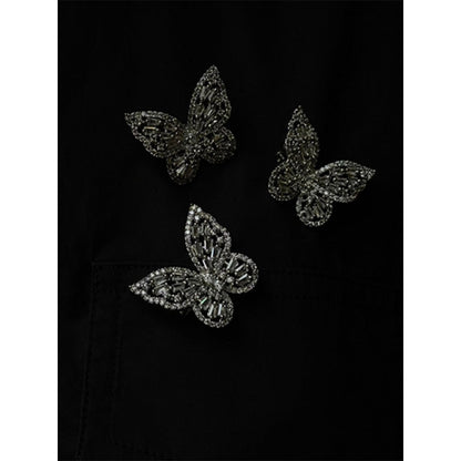 WRAPGAME INDIA Baguette Butterfly Brooch