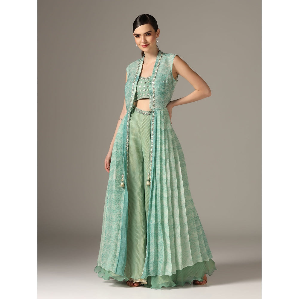 YASHODHARA Eco Green Jacket Set (Set of 3)