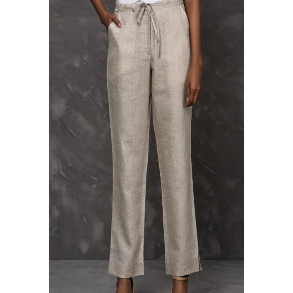 YELL Lucid Drawstring Pants-Beige