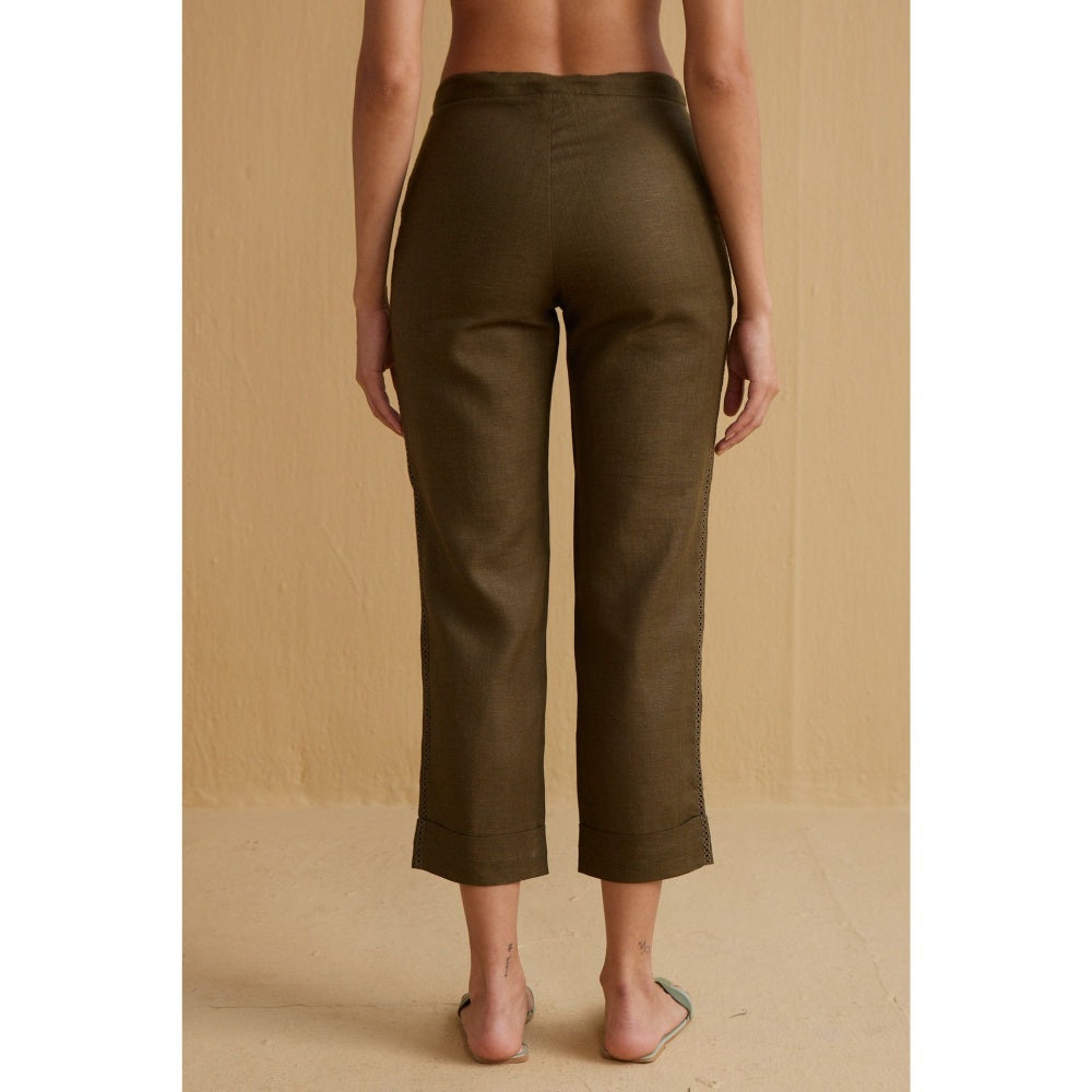 YELL The Tahlia Trousers-Green