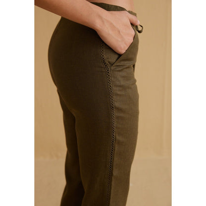 YELL The Tahlia Trousers-Green
